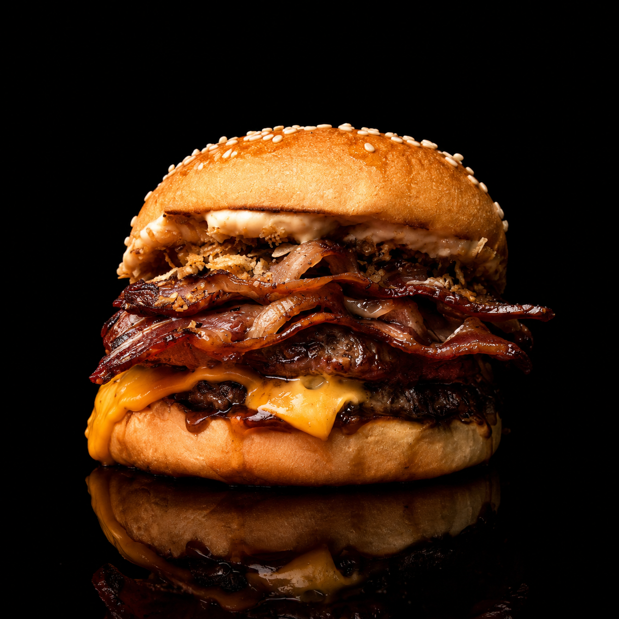 SMOKY STACK BEEF BURGER